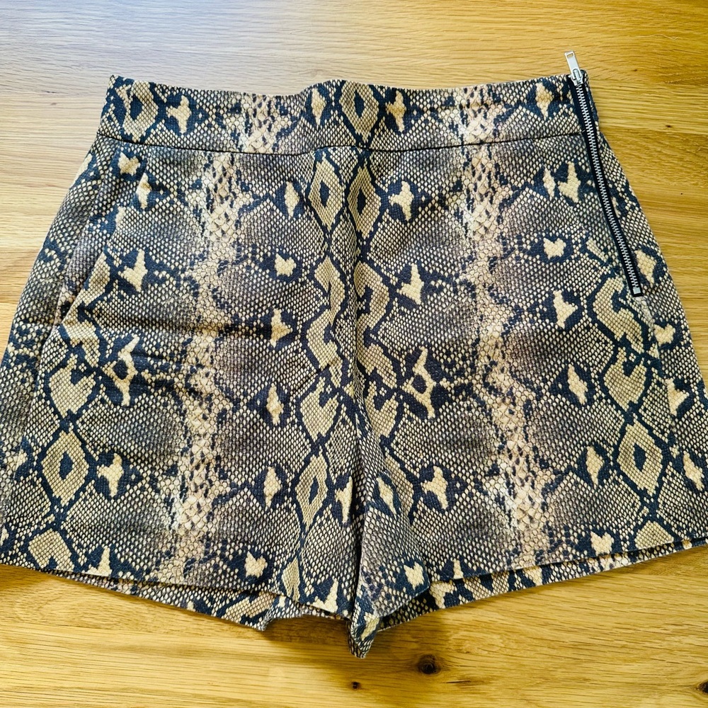 Zara Snake Print Shorts